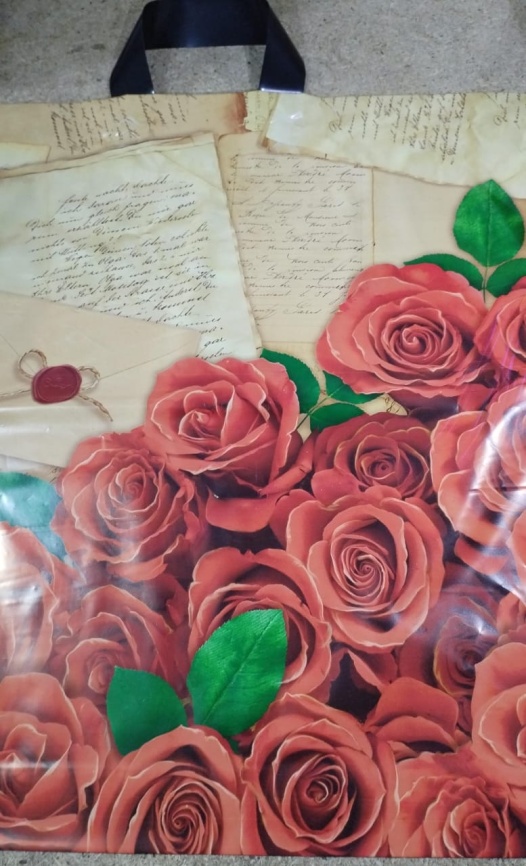 Пакет-петля 44*44 "Либретто Розы" (25) фото 1