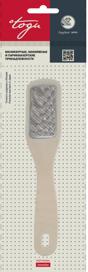 TOGU 3009 Терка педик.металл односторон. фото 1
