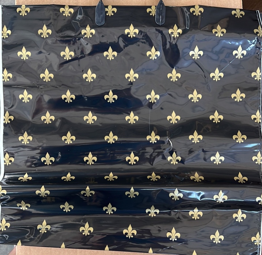 Пакет с пласт.ручк.больш.40*40 ЧЕРНАЯ ПИКА (10) фото 1