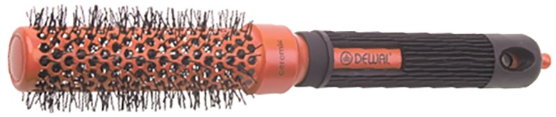 DEWAL DW-20195 Термобрашинг d25/41 "COLOR" керам.покр.,с нейл.щетин. красн. фото 1