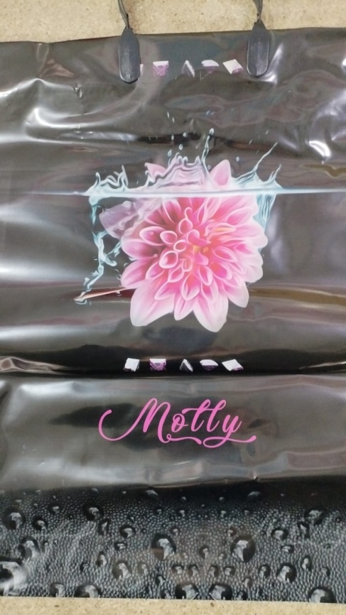 Пакет с пласт.ручк.больш.40*40 МОЛЛИ (10) фото 1