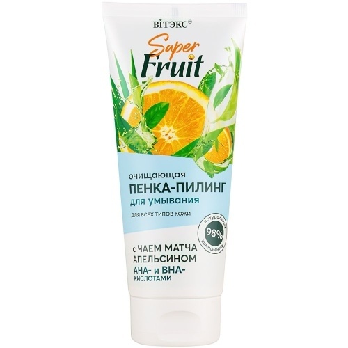 Вит SFruit Пенка-пилинг д/умыв.матча/апельс/кисл.200мл фото 1