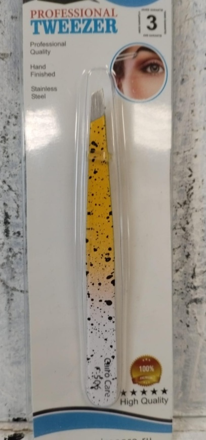 СС  С-506  Пинцет д/бровей скош желтый фото 1