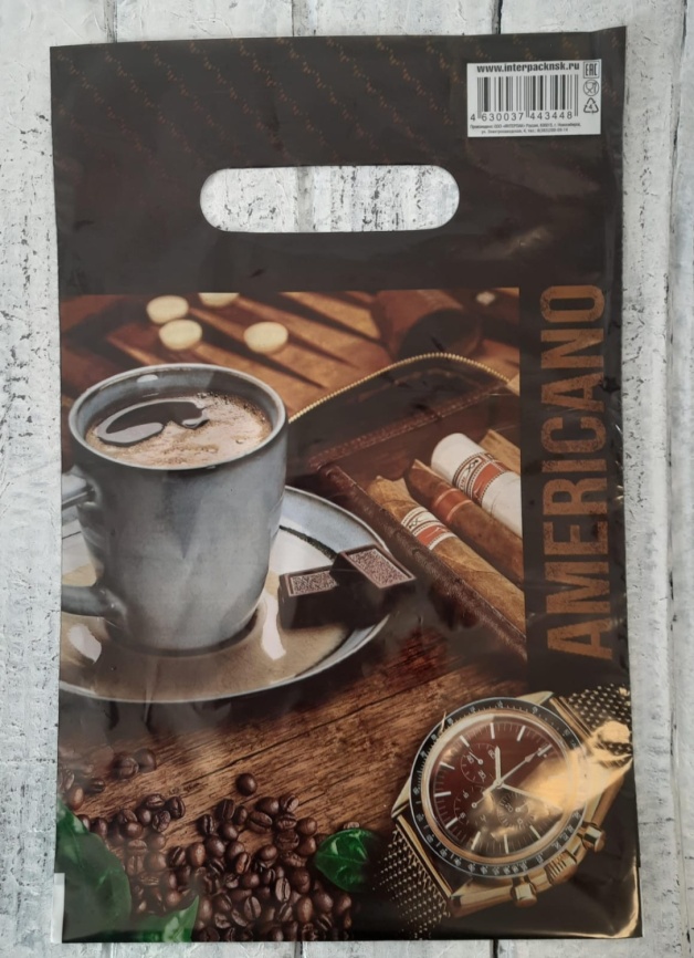 Пакет с вруб.ручк.20х30 "Американо" (100) фото 1
