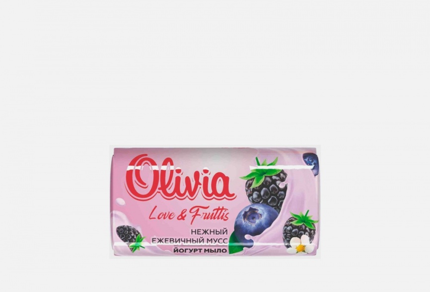 ALVIERO Мыло туалет.140г Нежный ежевичный мусс фото 1