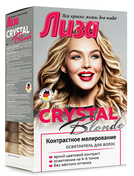 Галант ЛИЗА CRYSTAL BLOND Осв-ль д/вол..с жожоба Контраст.мелир фото 1