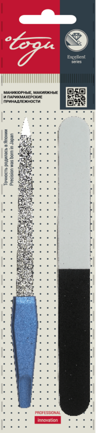 TOGU 1603 К-т маник.2пр.пилка 3-х сторон.17см+пилка алмаз.№7 18см фото 1