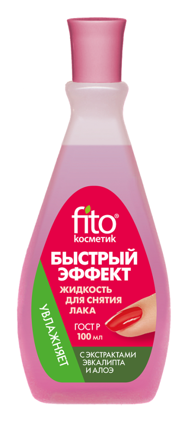 Жид-ть д/сн.лака Б/эф.алоэ/эвкал.100мл ПЛАСТИК фото 1