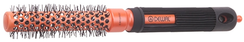 DEWAL DW-20194 Термобрашинг d18/30 "COLOR" керам.покр.,с нейл.щетин. оранж. фото 1