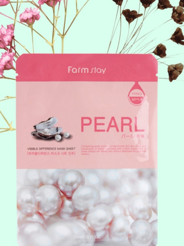 FARMSTAY Маска-ткань 23мл Жемчуг фото 1