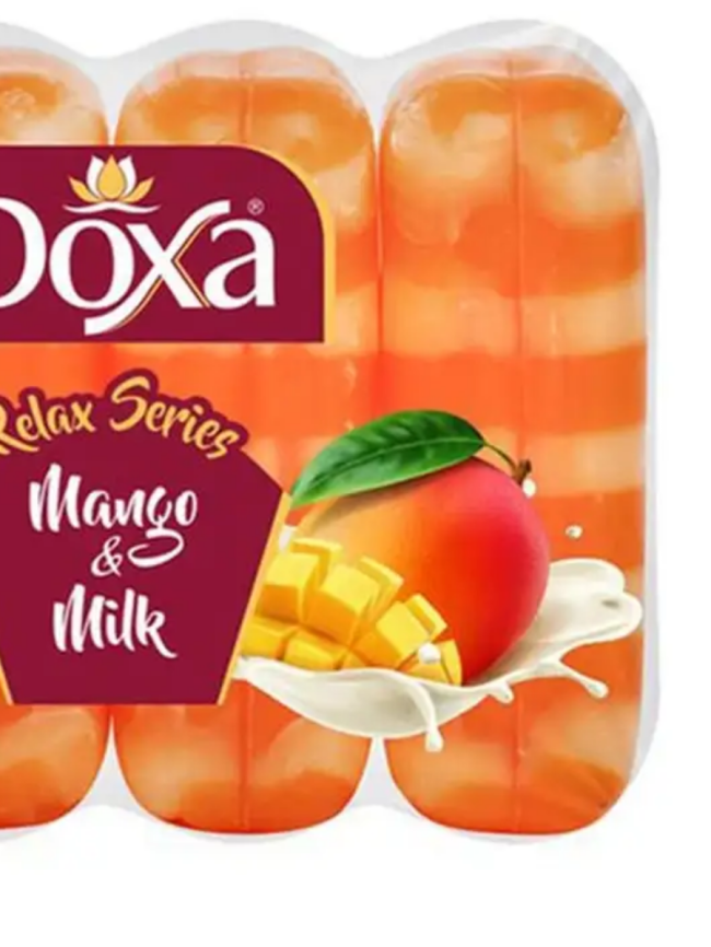 DOXA Мыло туалет. экопак 2-х цв.4х75г Манго/Молоко фото 1