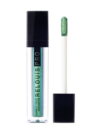 "R" Тени д/век жидкие сияющие  №35 чудо-зеленый фото 1