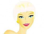 WL Шапочка-клип спанбонд бел.(50) фото 1