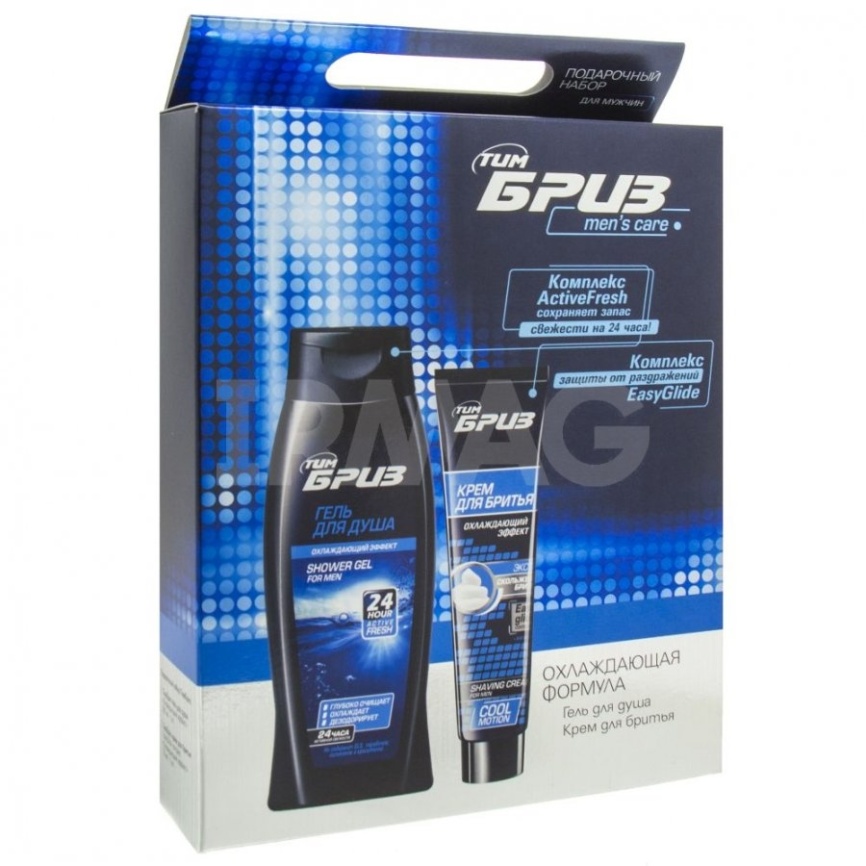 ПН №1077 БРИЗ Easy Glide Охлажд.формула (гель д/д 300+кр д/бр 75) фото 1