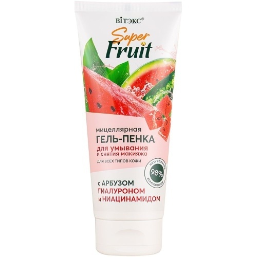 Вит SFruit Гель-пенка миц.д/умыв/сн/мак.арбуз/гиал/ниац.200мл фото 1