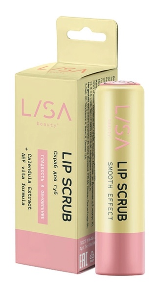 NEW .LISA beauty Скраб для губ SMOOTH EFFECT, 4,2 г фото 1