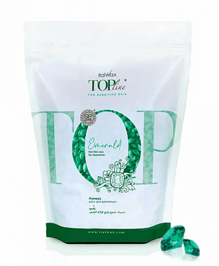 WL Top Formula Воск горячий (пленочный) 750г Изумруд гранулы фото 1
